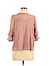 Monteau 100% Polyester Pink 3/4 Sleeve Top Size M - photo 1