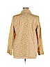 D&Co. Tan Long Sleeve Blouse Size XL - photo 2