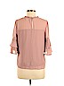 Monteau 100% Polyester Pink 3/4 Sleeve Top Size M - photo 2