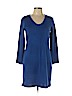 NY Collection 100% Acrylic Blue Casual Dress Size L (petite) - photo 1
