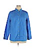 D&Co. 100% Cotton Blue Long Sleeve Button-Down Shirt Size XL - photo 1