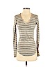 Derek Heart Tan Long Sleeve Top Size S - photo 1