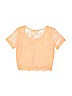 Diva Orange Short Sleeve Blouse Size S (youth) - photo 2