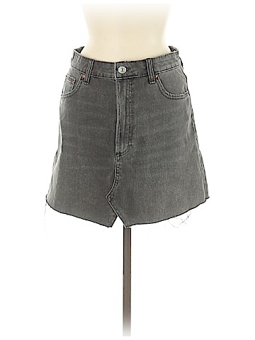 Zara Denim Skirt (view 1)