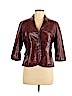 June 100% Leather Burgundy Leather Jacket Size L - photo 1