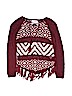 Justice Burgundy Pullover Sweater Size 8 - photo 1