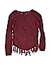 Justice Burgundy Pullover Sweater Size 8 - photo 2