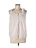 Ann Taylor LOFT 100% Cotton Ivory Sleeveless Blouse Size L (petite) - photo 1