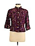 Ruby Rd. Purple 3/4 Sleeve Button-Down Shirt Size 10 (petite) - photo 1
