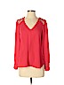 Lily White 100% Polyester Red Long Sleeve Blouse Size S - photo 1