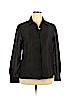 Dana Buchman Black Long Sleeve Top Size 14 - photo 1