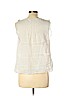 Ann Taylor LOFT Ivory Sleeveless Blouse Size L (petite) - photo 2