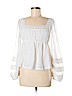 Free People 100% Polyester White Long Sleeve Blouse Size XS - photo 1
