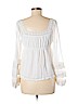 Free People 100% Polyester White Long Sleeve Blouse Size XS - photo 2