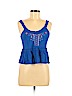 Derek Heart 100% Cotton Blue Sleeveless Blouse Size M - photo 1