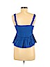 Derek Heart 100% Cotton Blue Sleeveless Blouse Size M - photo 2