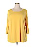 Avenue Yellow Long Sleeve Blouse Size 18 - 20 Plus - photo 1