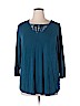 East Adeline Blue 3/4 Sleeve Top Size XL - photo 1