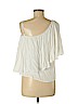 Ella Moss 100% Polyester Ivory Short Sleeve Blouse Size M - photo 2