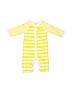 Carter's 100% Cotton Stripes Graphic Yellow Long Sleeve Onesie 0-3 MO / 3 MO - photo 1
