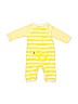 Carter's 100% Cotton Stripes Graphic Yellow Long Sleeve Onesie 0-3 MO / 3 MO - photo 2