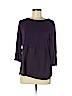 DKNY Purple 3/4 Sleeve Blouse Size M - photo 1