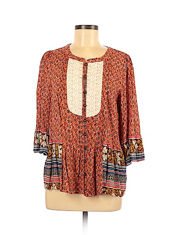 Maeve by Anthropologie 3/4 Sleeve Blouse (view 1)