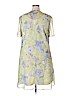 Outline 100% Polyester Green Casual Dress Size 18 - photo 2
