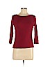 Lauren by Ralph Lauren 100% Cotton Red 3/4 Sleeve Top Size M - photo 1