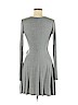 Forever 21 100% Polyester Gray Casual Dress Size M - photo 2