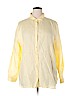 J.jill 100% Linen Yellow Long Sleeve Button-Down Shirt Size XL - photo 1