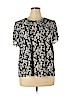 Daniel Rainn 100% Polyester Black Short Sleeve Blouse Size XL - photo 1