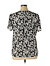 Daniel Rainn 100% Polyester Black Short Sleeve Blouse Size XL - photo 2