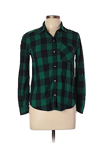 American Eagle Outfitters Long Sleeve Button-Down Shirt (view 1)
