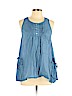 Forever 21 100% Cotton Blue Sleeveless Top Size 10 - photo 1
