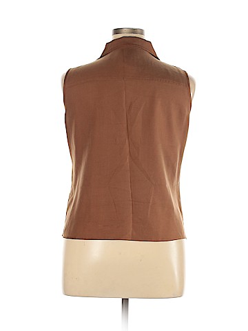 Hunt Club Sleeveless Silk Top (view 2)