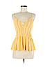 Patrons of Peace 100% Rayon Yellow Sleeveless Blouse Size M - photo 1