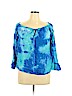 Unbranded Blue Long Sleeve Blouse Size XL - photo 1