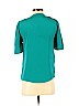 Madison Marcus 100% Silk Teal Short Sleeve Silk Top Size S - photo 2