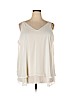 Lane Bryant 100% Polyester White Sleeveless Top Size 20 - photo 1