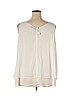 Lane Bryant 100% Polyester White Sleeveless Top Size 20 - photo 2