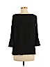 Mossimo 100% Polyester Black 3/4 Sleeve Blouse Size M - photo 2