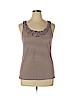 Ann Taylor LOFT 100% Cotton Purple Sleeveless Top Size XL - photo 1