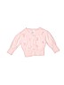 The Children's Place 100% Cotton Solid Pink Cardigan Size 7 - 8 - photo 1
