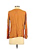 Lush 100% Rayon Orange Long Sleeve Blouse Size S - photo 2