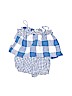 Carter's Checkered-gingham Blue Dress Size 6-12 mo - photo 2