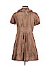 Vertigo Paris 100% Silk Tan Casual Dress Size L - photo 2