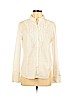 Lafayette 148 New York White Long Sleeve Button-Down Shirt Size 12 - photo 1