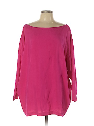 Donna Karan New York 3/4 Sleeve Silk Top (view 1)