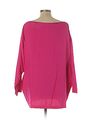 Donna Karan New York 3/4 Sleeve Silk Top (view 2)